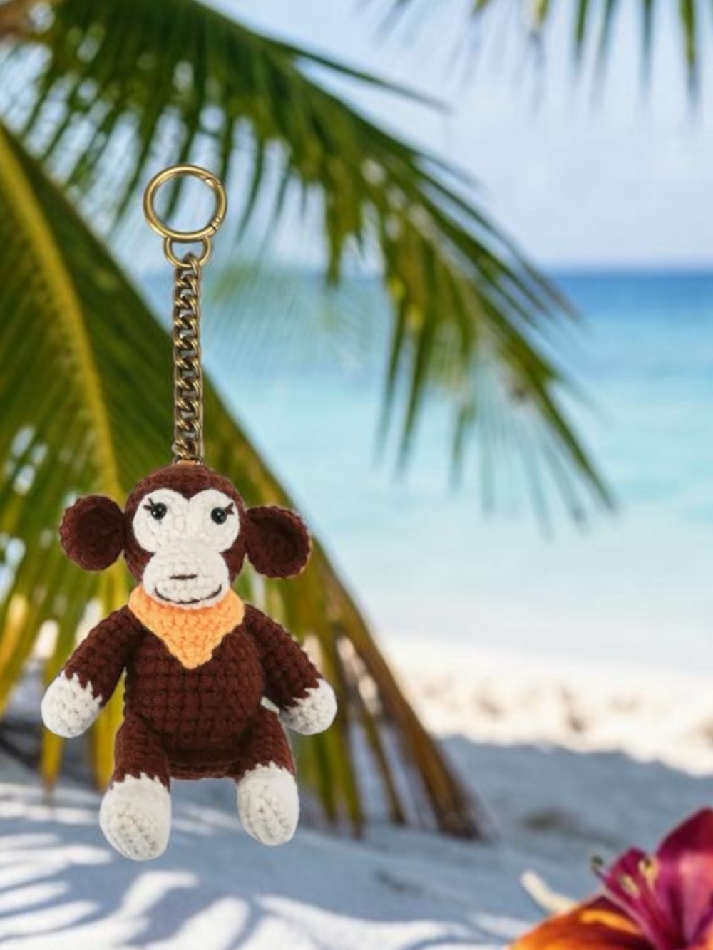 Kurt Geiger crochet animal bag charm keychain - Picture 7 of 10
